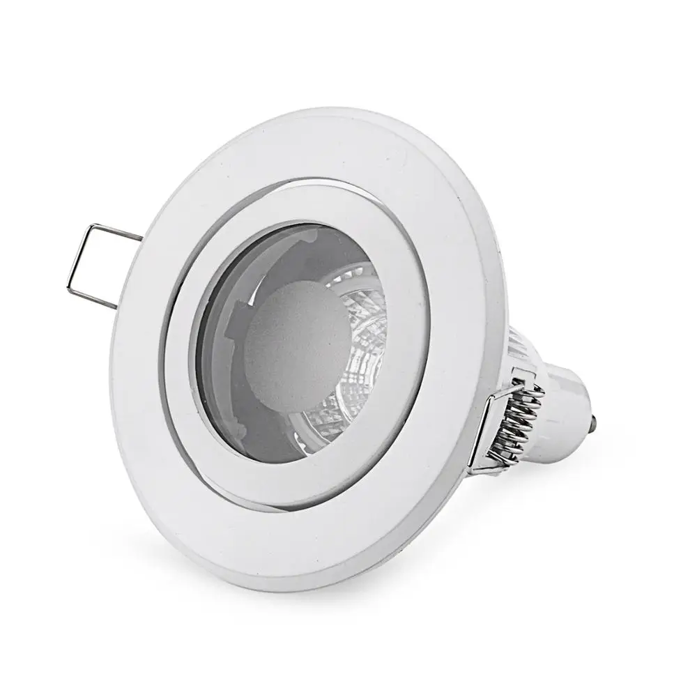 

Free Shipping 8PCS IP44 recessed Ceiling light holder round MR16 spotlight halogen lamp fixtures