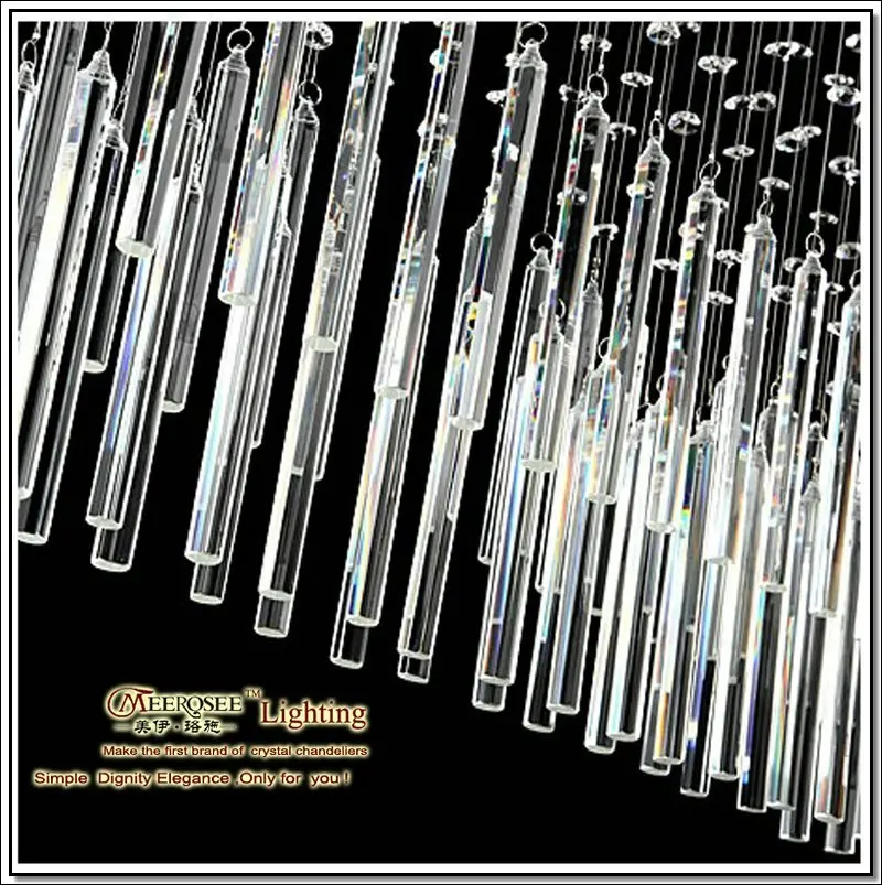 Современная хрустальная потолочная лампа люстры светильник Crystal MD518 с лампочками