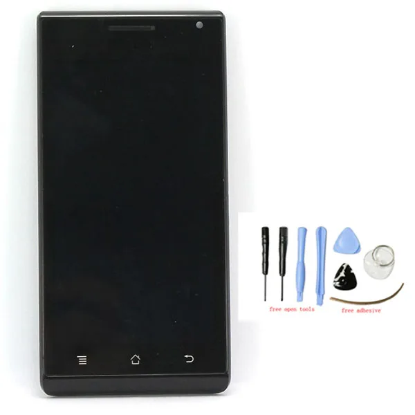 Для huawei Ascend P1 U9200 ЖК-дисплей сенсорный экран с дигитайзером в сборе+ рамка+ бесплатные инструменты, черный