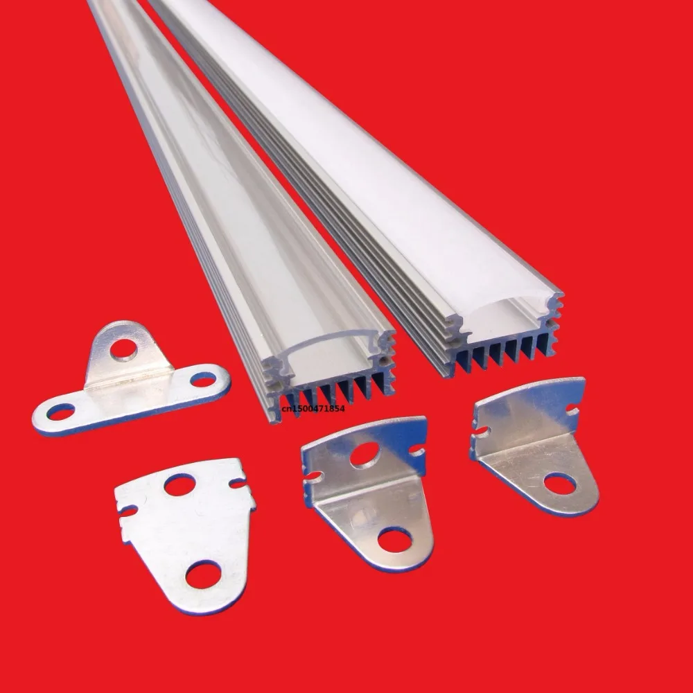 6 упаковок x 1 м светодиодный алюминиевый профиль с хорошим радиатором для ленты