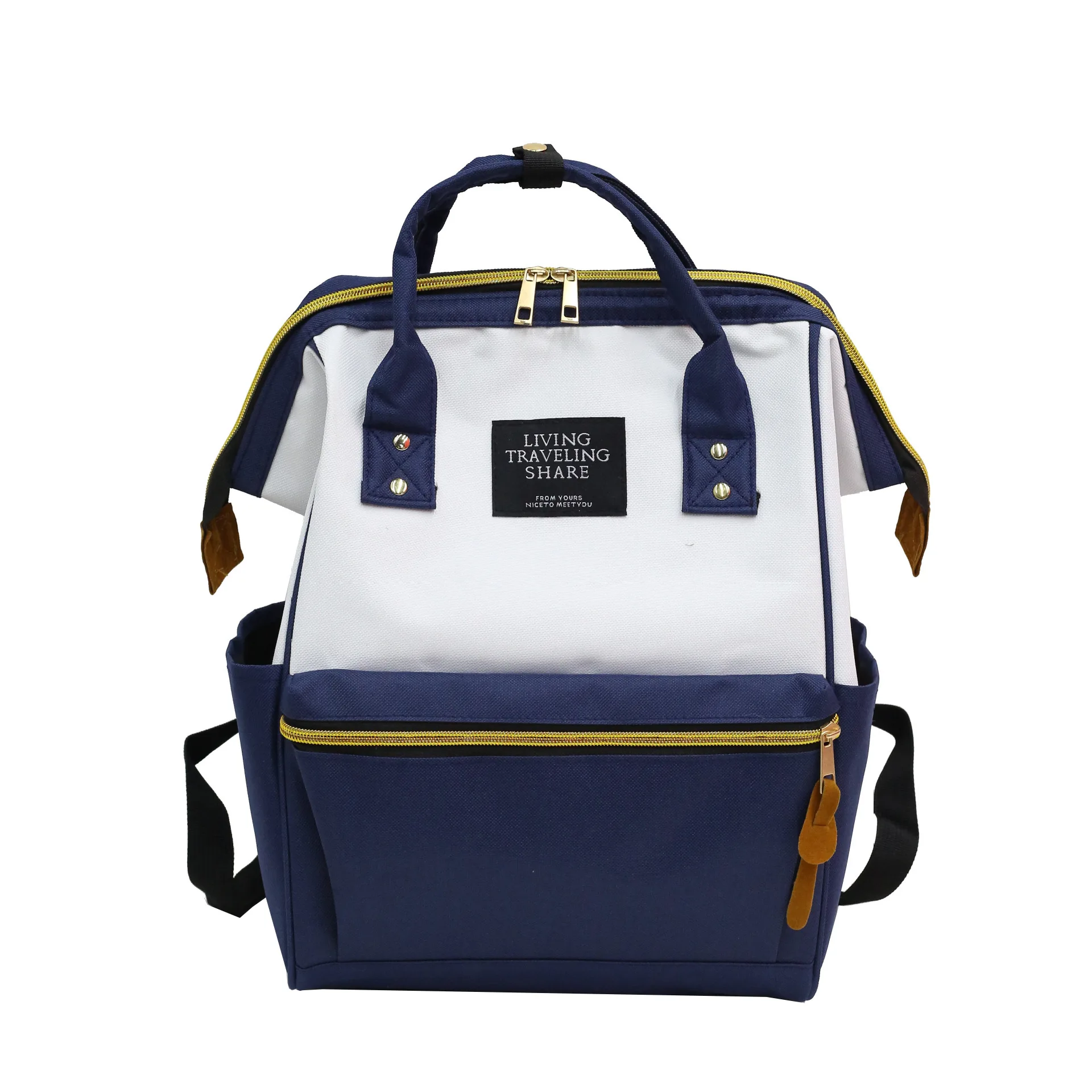 Blue White Женский высококачественный холщовый рюкзак для путешествий, женский рюкзак Mochila Feminina Sac A Dos Back Pack, школьные сумки для девочек-подростков, рюкзак - Цвет: Blue White