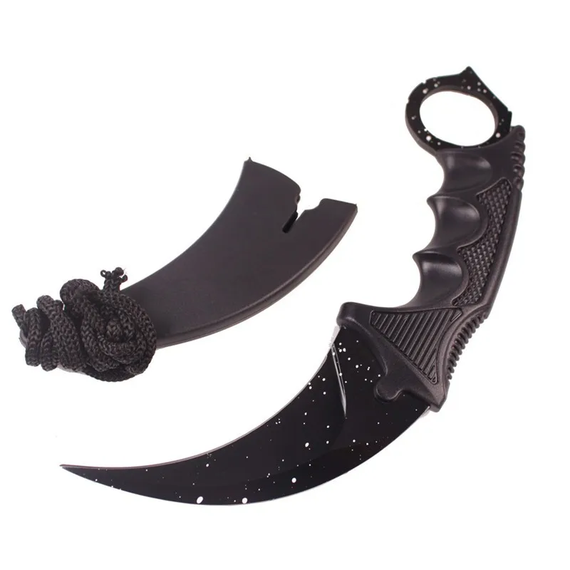 CS GO нож в стиле игры "Counter-Strike" hawkbill Тактический Коготь karambit шейный нож настоящий боевой бой лагерь Поход на открытом воздухе защита атака подарок