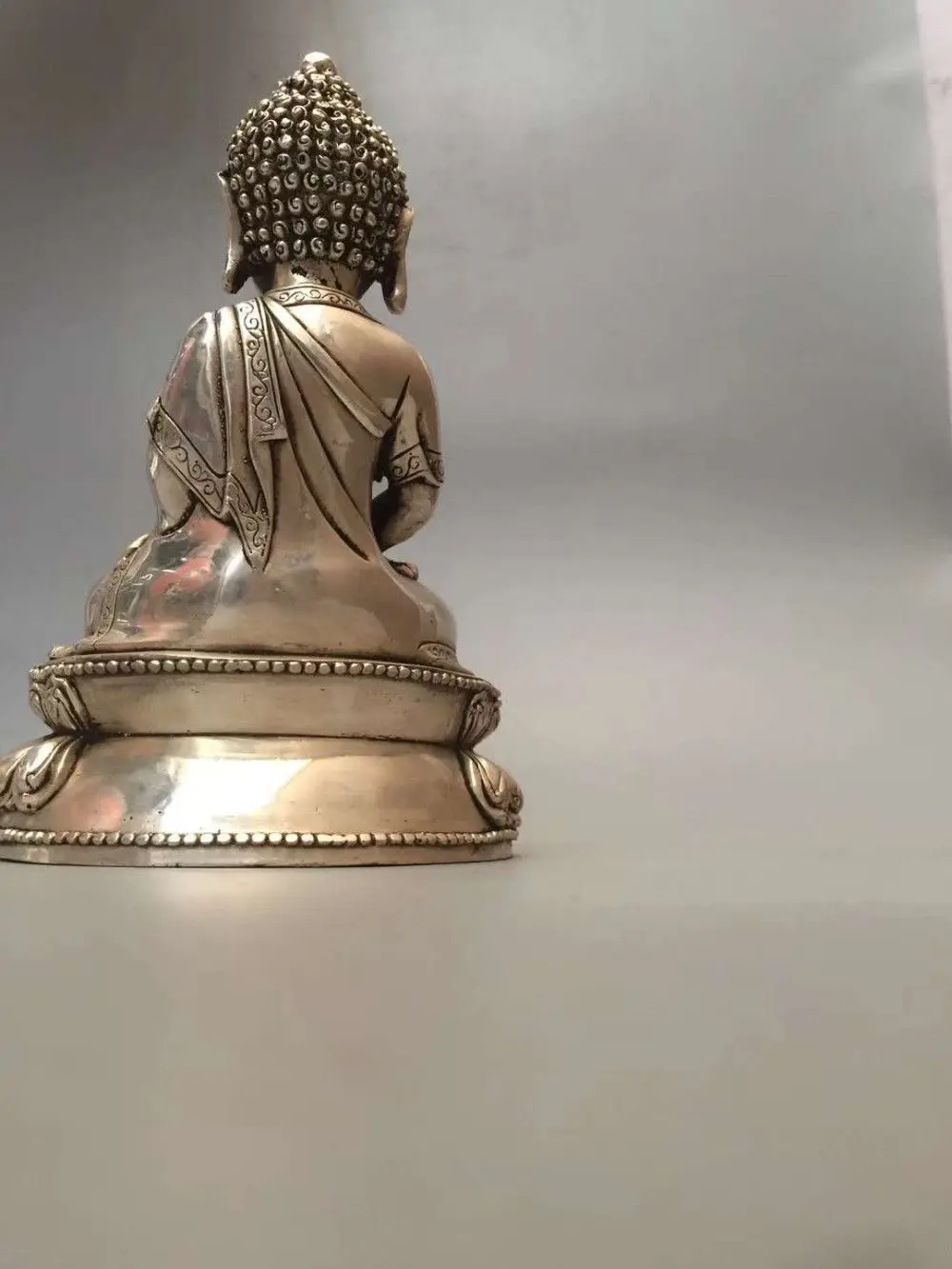 Collectible archaize white copper Sakyamuni Buddha statue | Дом и сад