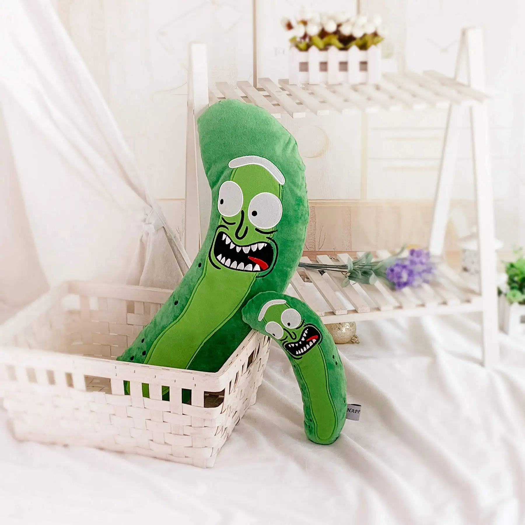 25/53 см Рик и Морти Pickle зла огурец Рик и Мори плюшевые куклы мягкие Рик Y Морти подушка ребенок детские мягкие игрушки в подарок