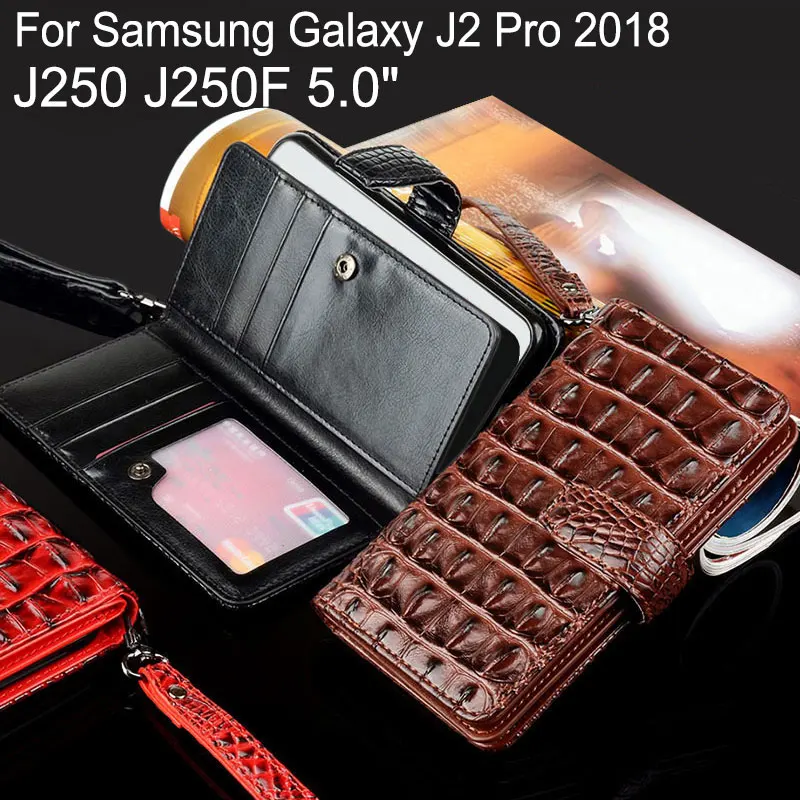 Для samsung Galaxy J2 Pro 2018 чехол J250 J250F 5 0 роскошный защитный кожаный накладка на заднюю