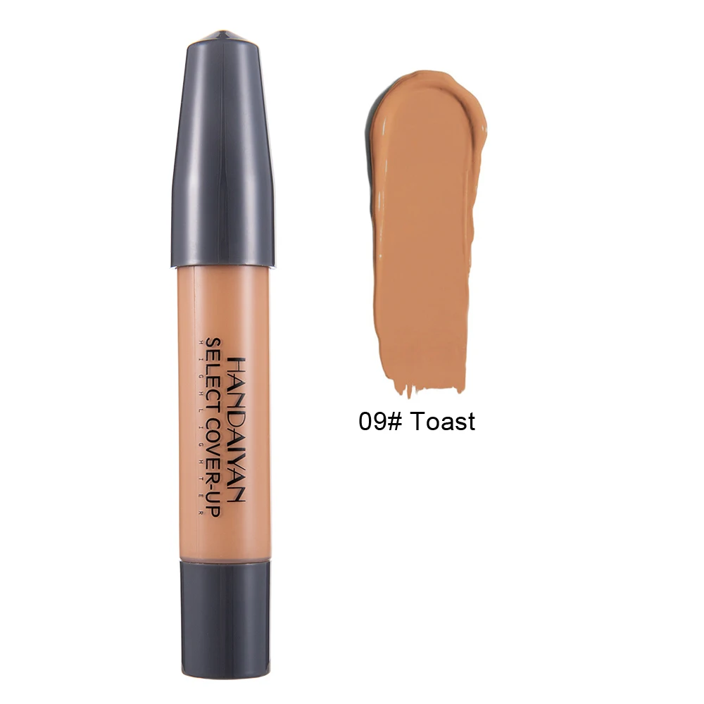 009 HANDAIYAN 12 Colors High Light Brightening Concealer Pen Long Oil Control Whitening Concealer Liquid Foundation Makeup TSLM1 - Цвет: 009