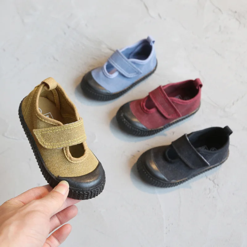 AILVYANG Spring Autumn Wash Old Retro Children Canvas Shoes Boys And Girls Students Casual Kids Hooks Sneakers 1-7Y | Детская одежда и