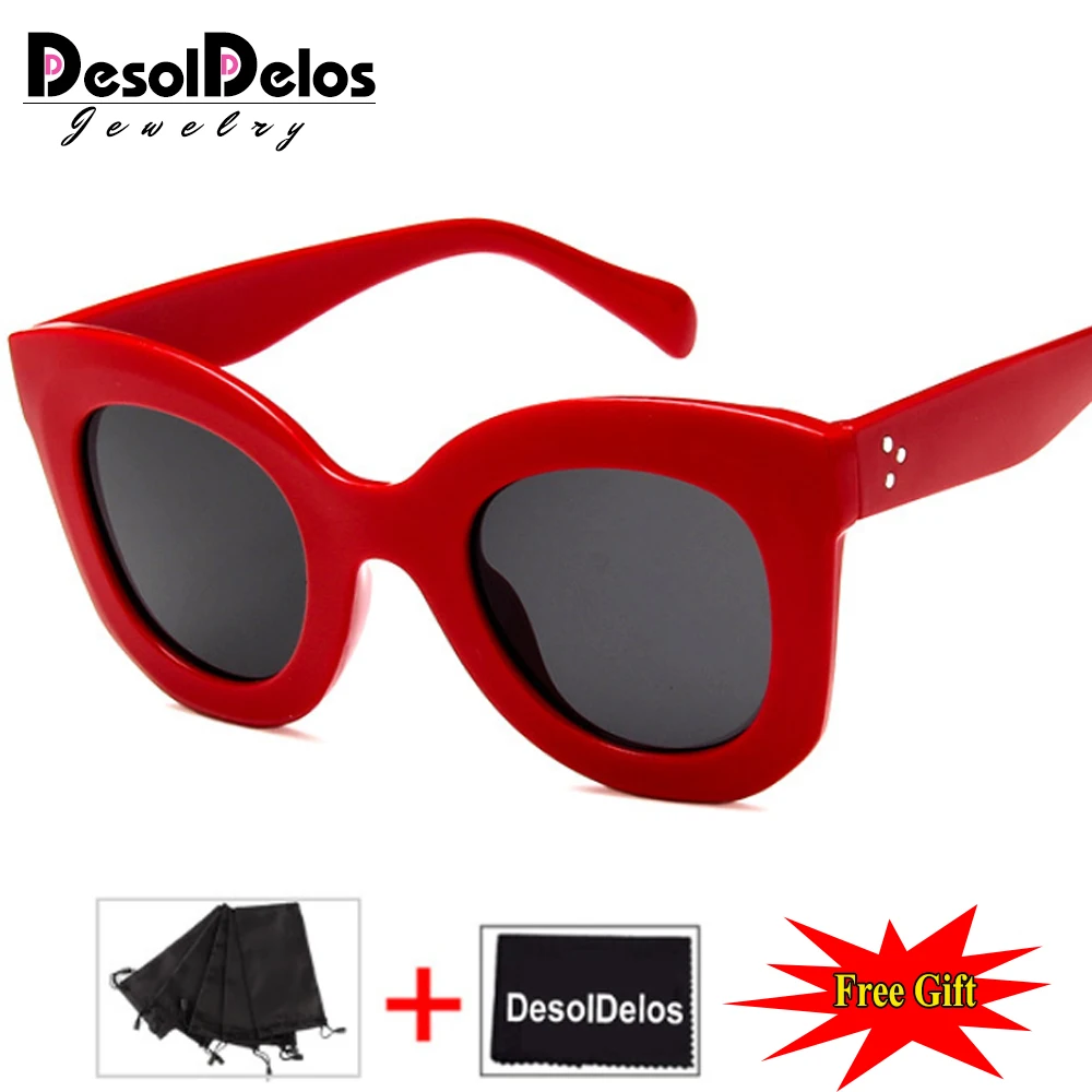 2019 модные дизайнерские солнцезащитные очки кошачий глаз женские с зеркальными