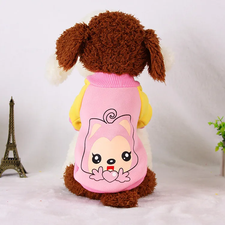 Симпатичные Одежда для собак Pet костюм хлопок мультфильм пальто Кошка Pet Одежда для маленьких собак Щенок куртка с капюшоном Чихуахуа XS-XXL 25S1