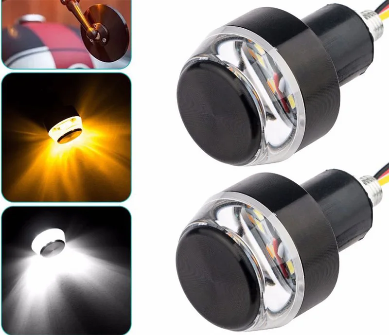 2 шт. светодиодсветильник поворотники на руль мотоцикла |