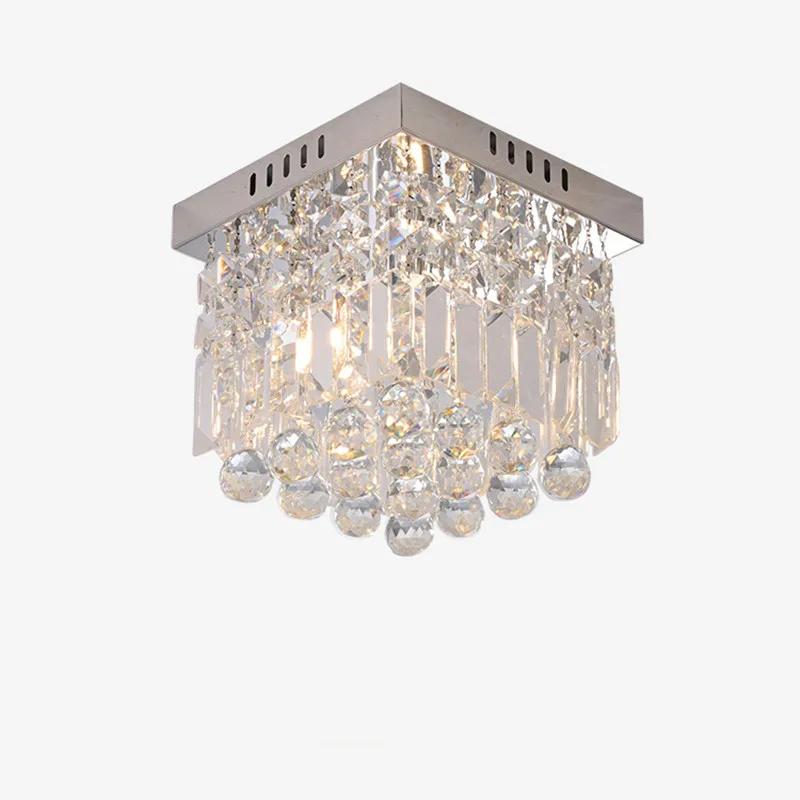 

Square LED Crystal Ceiling Lights Aisle Porch Corridor Lamparas De Techo Lustre Luminaria Abajur Ceiling Lamp
