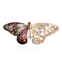 cute butterfly dragonfly bird brooches animal pins men womens metal rhinestone insects banquet wedding party gift accessories