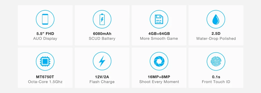 Бесплатный подарок, мобильный телефон Oukitel K6000 Plus, 4G LTE, Восьмиядерный процессор MTK6750T, FHD 5,5 дюймов, 1920x1080, 4 Гб ram, 64 ГБ rom, 16 МП, отпечаток пальца