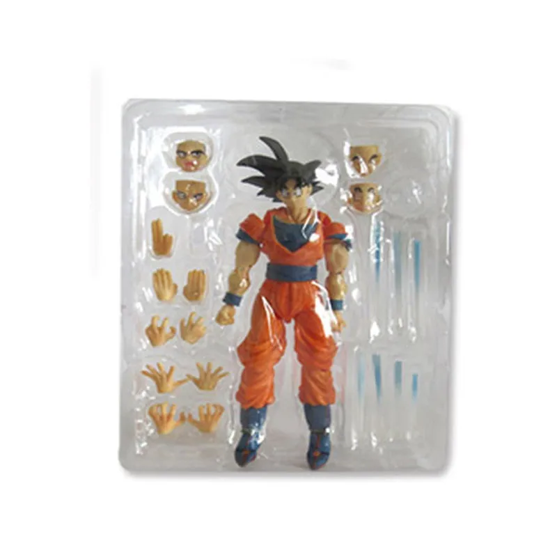 16cm Black Hair 16 см СВЧ Dragon Ball Z СВЧ Vegetto Resurrection F Сон Гоку драгонболл зет ПВХ фигурка Коллекционная модель игрушки - Цвет: 16cm Black Hair