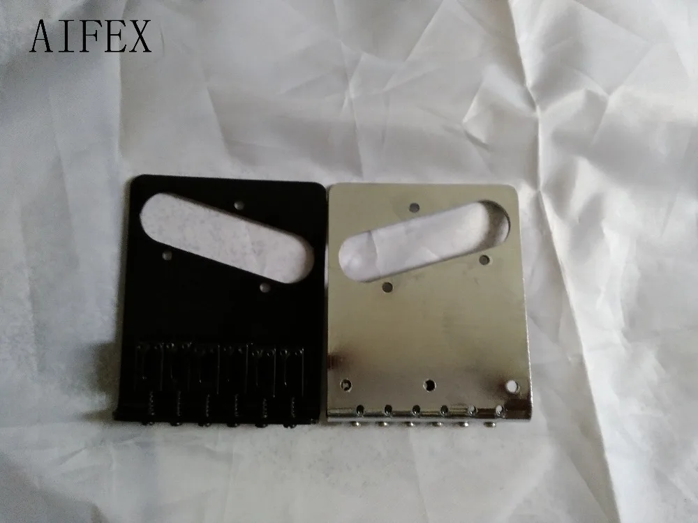 Most Popular Cheap Guitar Bridge Vintage Style Chrome 6 Brass Saddle Black And 2 Color | Спорт и развлечения