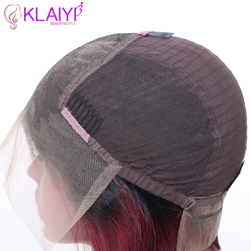 Klaiyi волосы прямые remy волосы 13*6 дюймов кружевные передние парики человеческие волосы парики с детскими волосами натуральные 1"-28" дюймов плотность 150%& 180