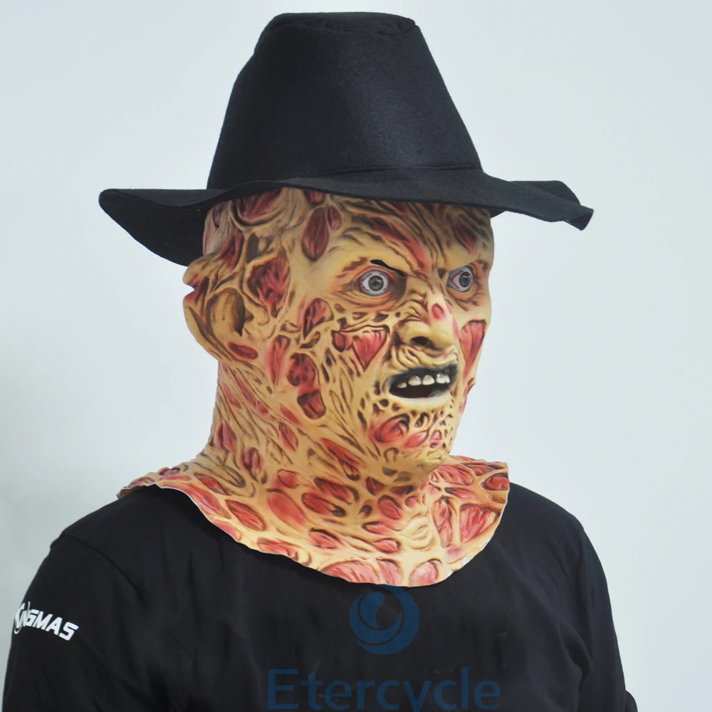 Маска ужасов Freddy Krueger маски для Хэллоуина карнавальные Вечерние Маски взрослых