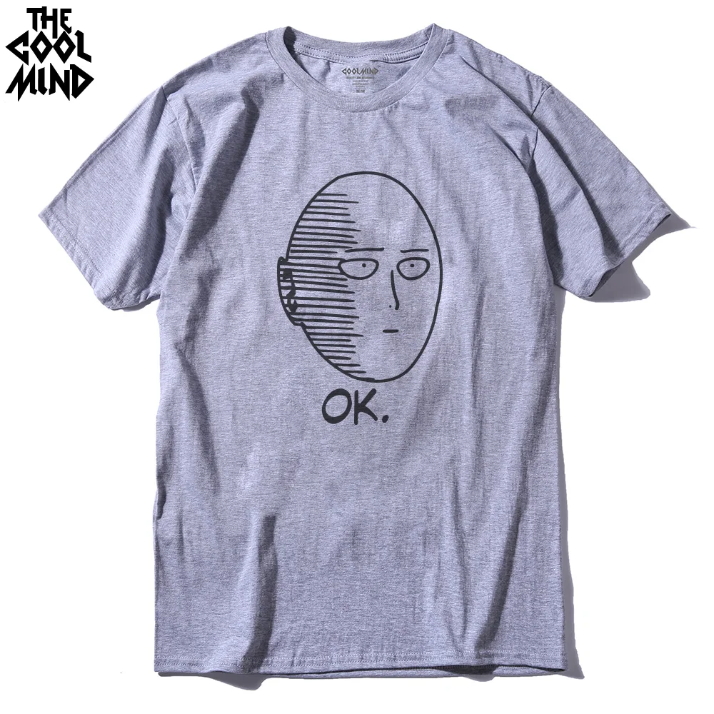 Мужская футболка из хлопка с принтом Аниме One Punch Man, модная, классная, удобная, Мужская футболка, Повседневная футболка для мужчин