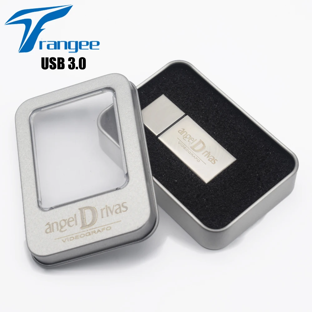 Trangee 10 шт./лот USB 3 0 флэш накопитель 8 ГБ 16 32 64 Суперскоростной Pendrive металлический