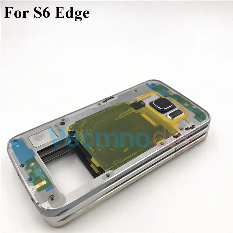 Оригинальный корпус со средней рамкой рамка для Samsung Galaxy S6 edge G925 запасные