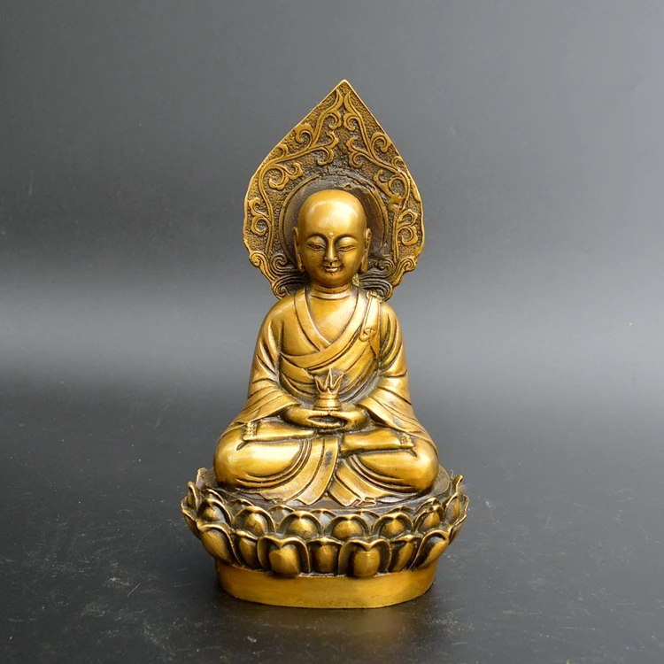 

Pure copper Tibetan king Bodhisattva statues, craft collection, home decorations