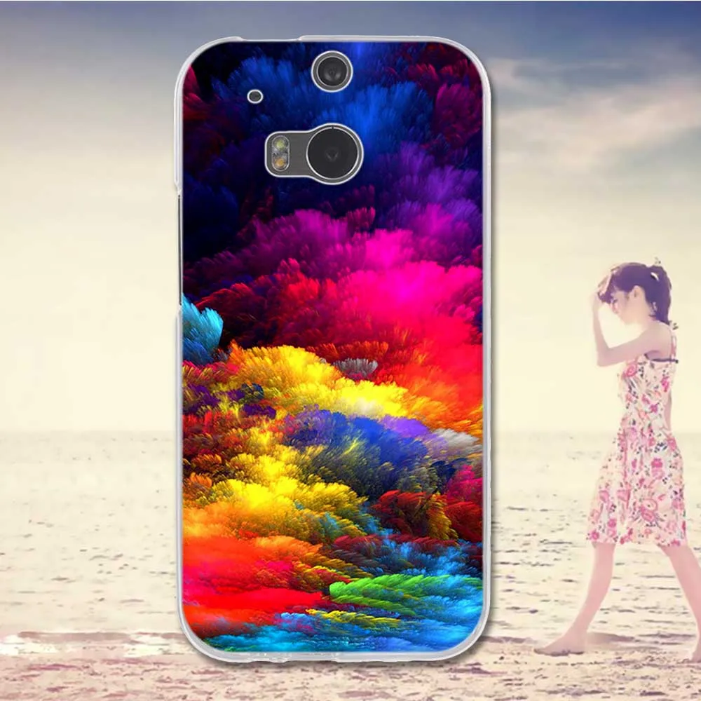 Luxury Case for HTC One M8 Soft Silicon Phone For M8S Cartoon TPU Pattern Full Protective Cover |
