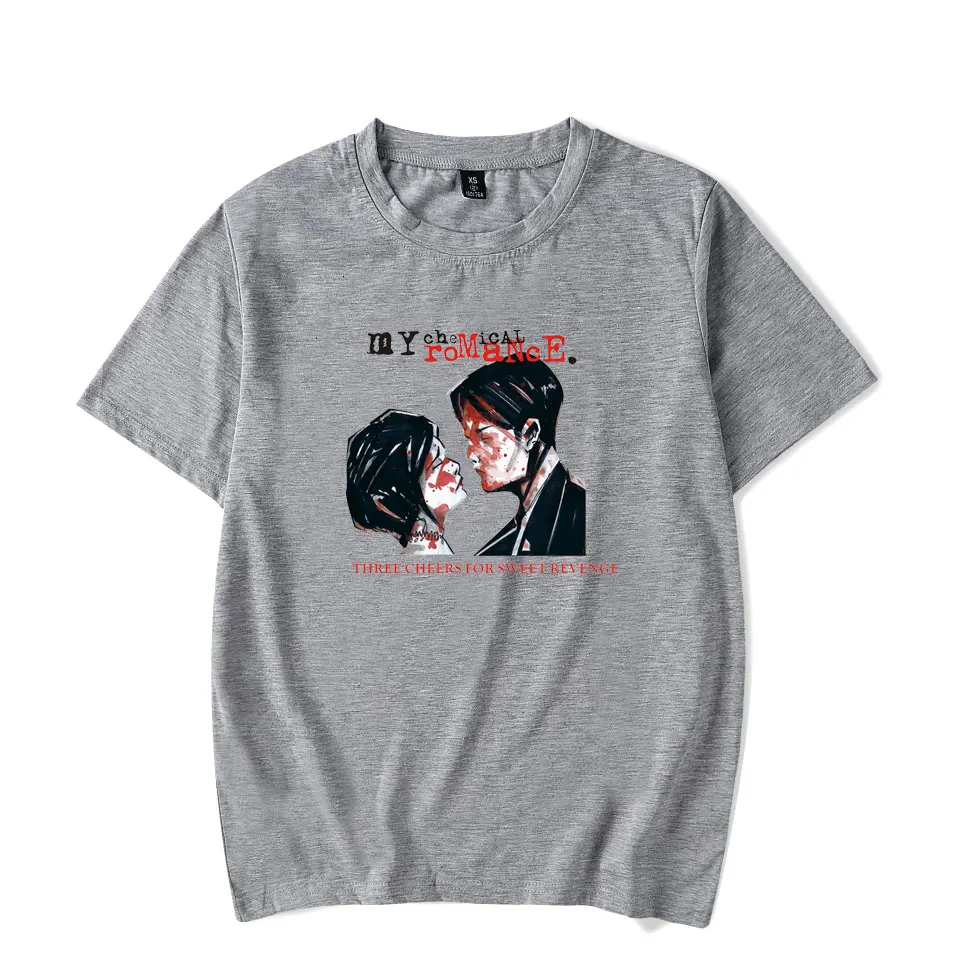 My Chemical Romance футболки Прохладный и модные женские туфли/мужские базовые с круглым О-образным вырезом футболки с коротким рукавом, хипстерская прикольная большой Размеры 4XL