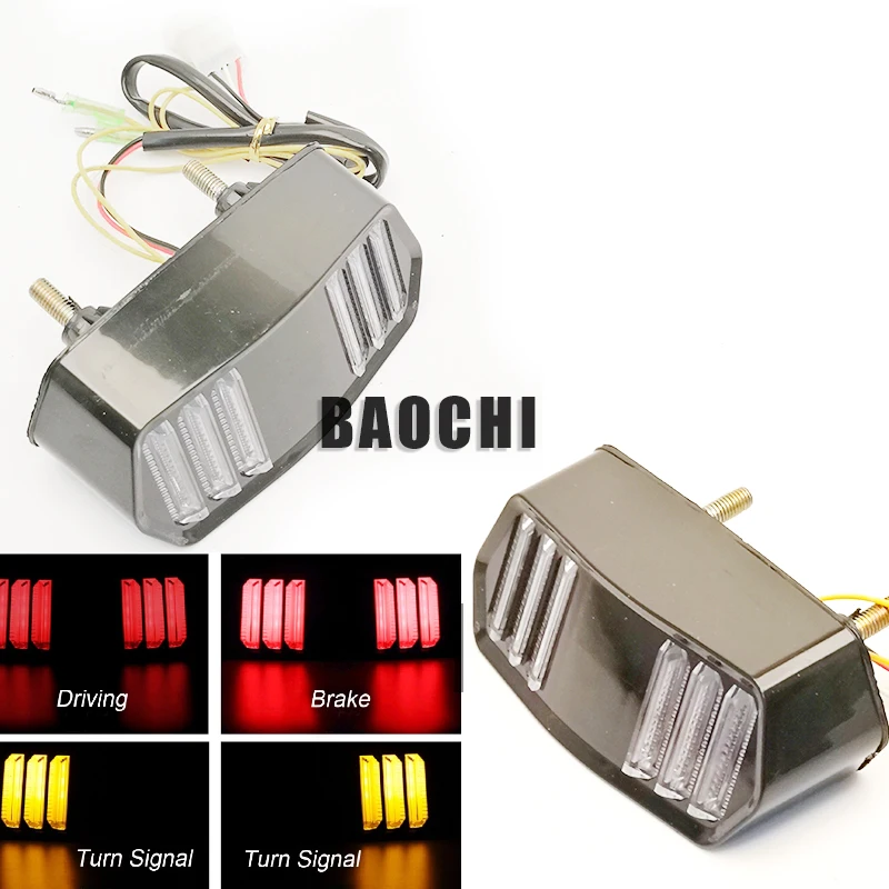 Мотоцикл указатель поворота сигнальная лампа тормозной задний фонарь Waring для Honda
