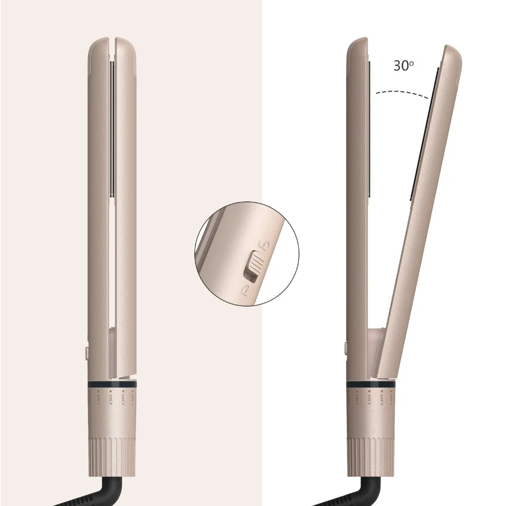 Керамика Турмалин Flat Iron Выпрямитель для волос 2 в 1 выпрямления и щипцы завивки