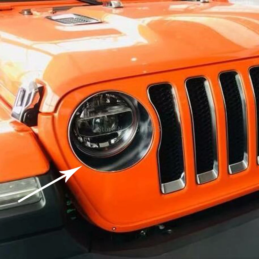 Автомобильные аксессуары для Jeep Wrangler SUV 2018 2019 внешняя фара из углеродного волокна