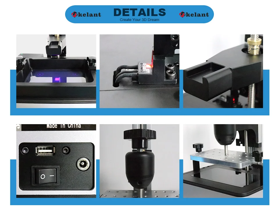 Kelant 3d принтер s PLUS лазерный УФ-Фотон Смола SLA Light-Cure 3,5 ''Настольный Impresora 405nm DLP 3d принтер diy комплект impressora