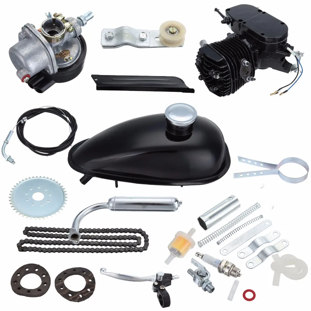 Моторизованный велосипед 80cc 2-тактный бензиновый газовый комплект моторного