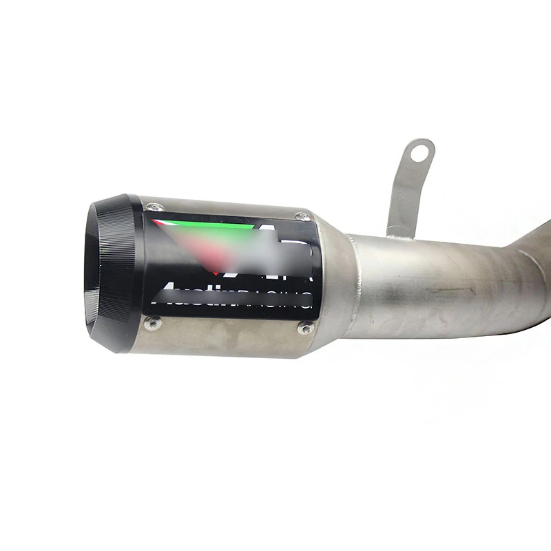 Глушитель выхлопной трубы мотоцикла + труба средней длины без шнуровки полная