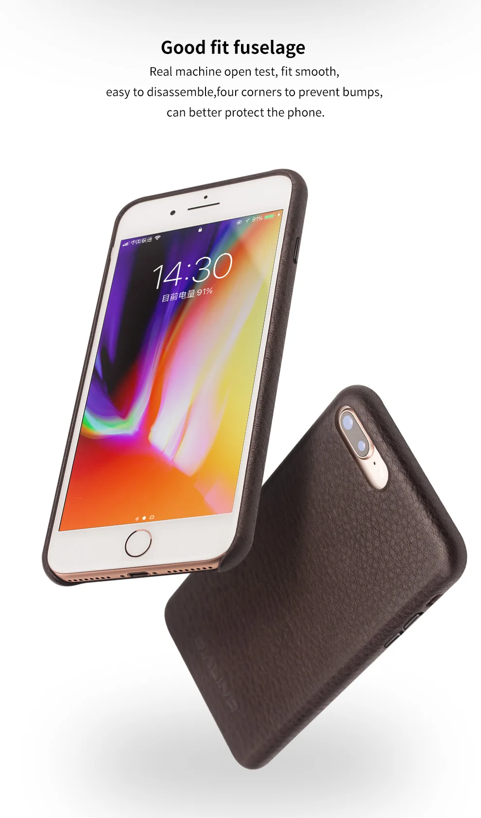 QIALINO роскошный чехол из натуральной кожи для iPhone 8, ручная работа, ультра тонкий модный чехол для телефона, для iPhone 8 Plus для 4,7/5,5 дюймов