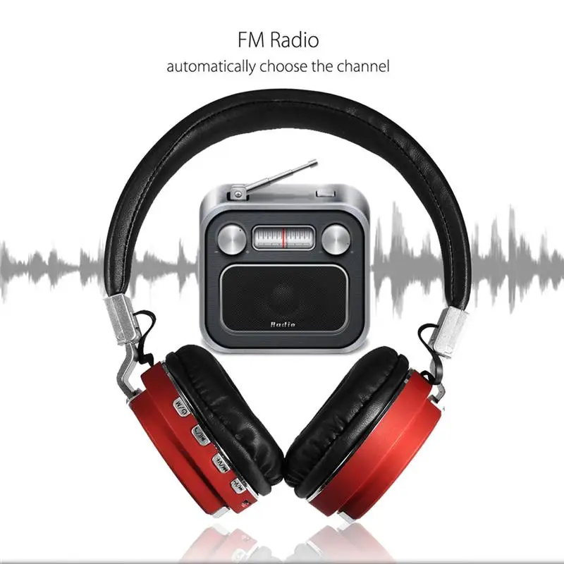 Наушники-шлем, Аудио гарнитура Bluetooth, большие беспроводные наушники, беспроводные наушники для компьютера, ПК, головной телефон, iPhone, с микрофоном, TF