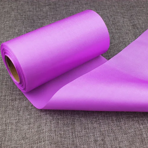 Purple 15 см 20 метров белая черная Длинная лента свадебное рождественское покрытие для стула Висячие потолочные ленты украшения свадебные принадлежности для вечеринок - Цвет: Purple