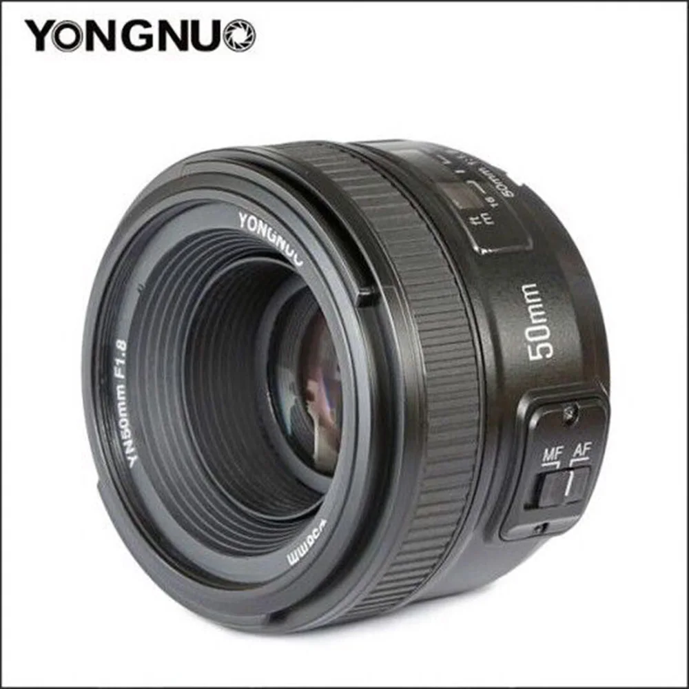 YONGNUO YN50mm f1.8 YN EF 50 мм f/1 8 AF объектив YN50 Большая диафрагма Автофокус для Canon EOS 60D 70D 5D2