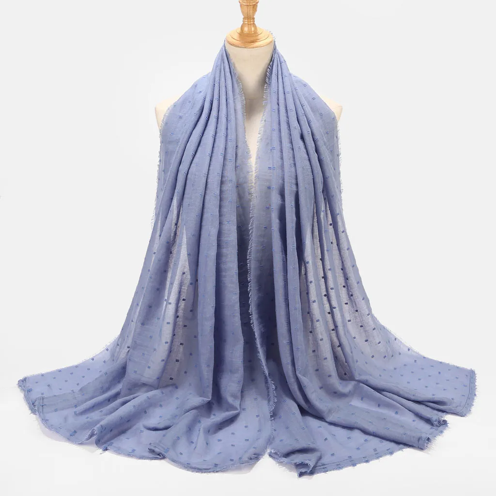 175x72cm женские мусульманские шарфы и хиджаб Femme Musulman мягкий однотонный модный
