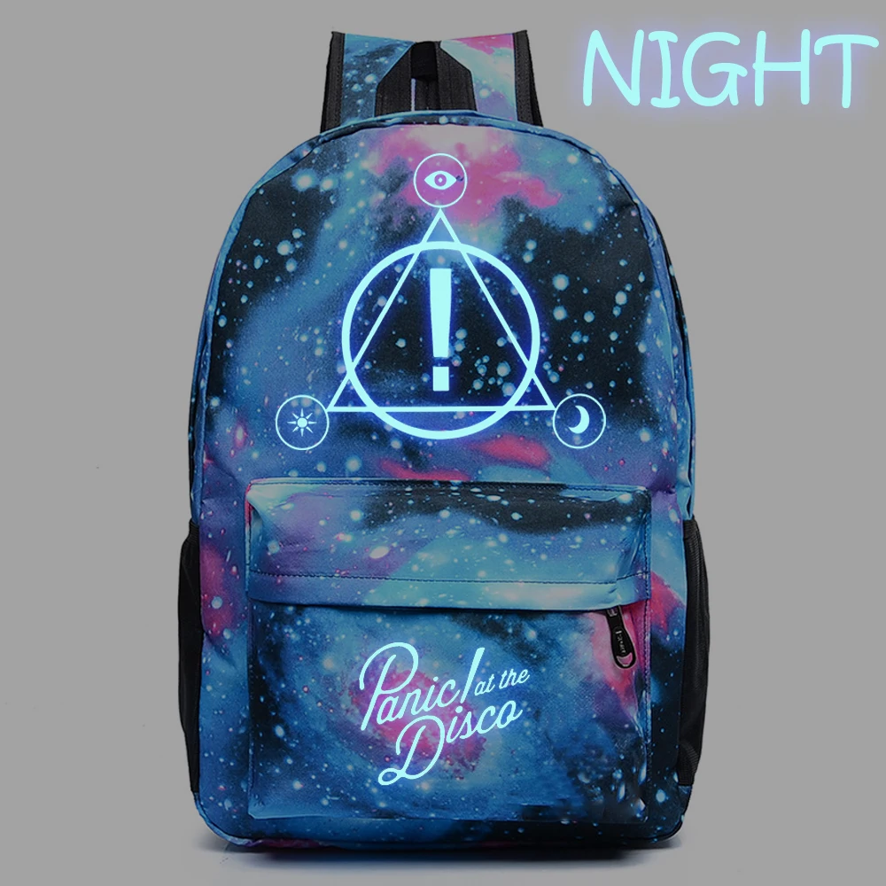 WISHOT Panic! на Disco рюкзак Galaxy школьные сумки книжная сумка модная детская плечо