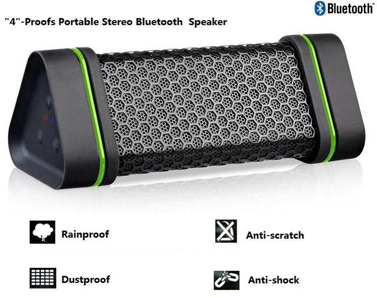 Водонепроницаемая Пыленепроницаемая Противоударная портативная Bluetooth колонка