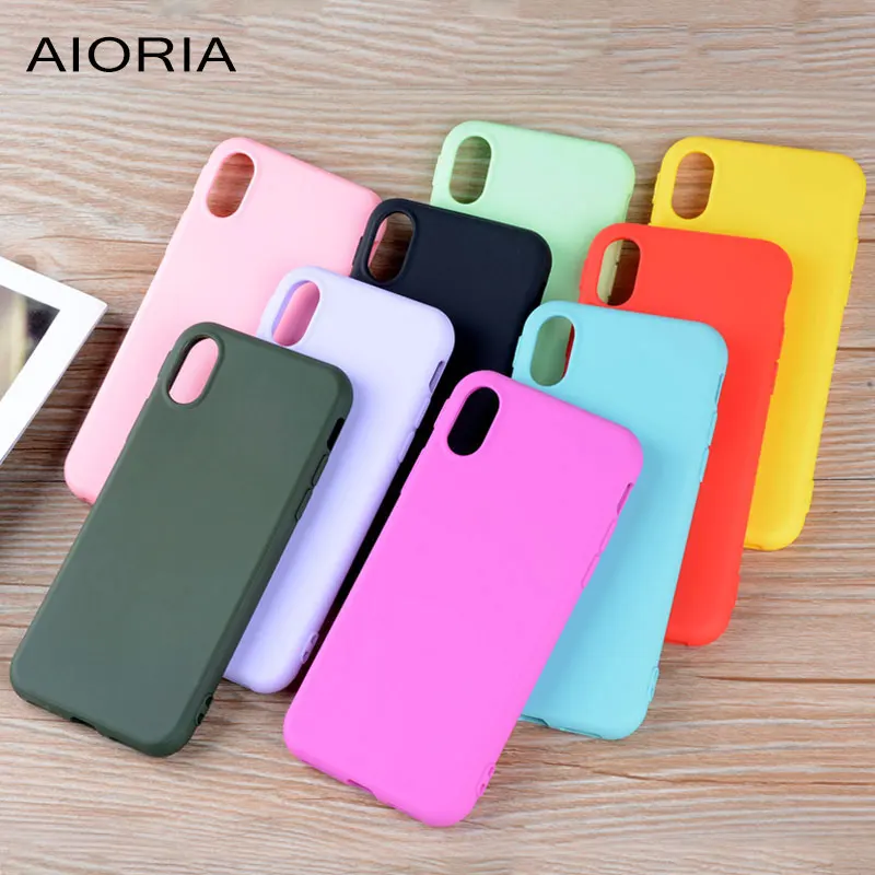 Матовый чехол AIORIA для iPhone X 5 8 дюйма Силиконовый ТПУ материал без пальцев толщина 1