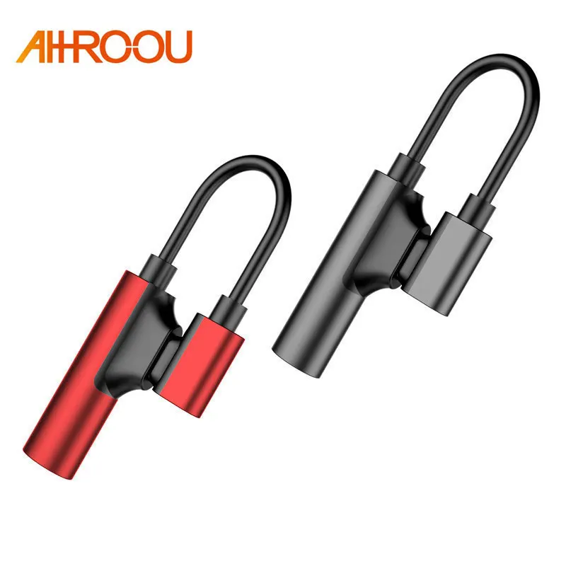 AHHROOU 2 в 1 USB C аудио кабель Тип до 3 5 мм разъем Aux Наушники вызова музыка зарядный