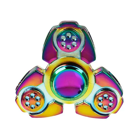 Непоседа Spinner Радуга Красочные Металл ручной шестиугольник Россия спинер