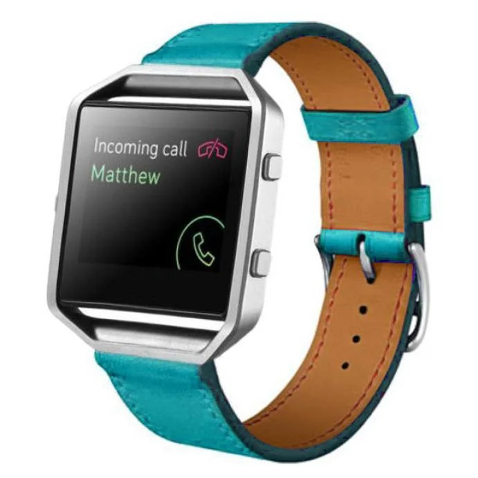 Ремешок FOHUAS из натуральной кожи для смарт часов Fitbit Blaze|strap for|leather watch bandgenuine leather band