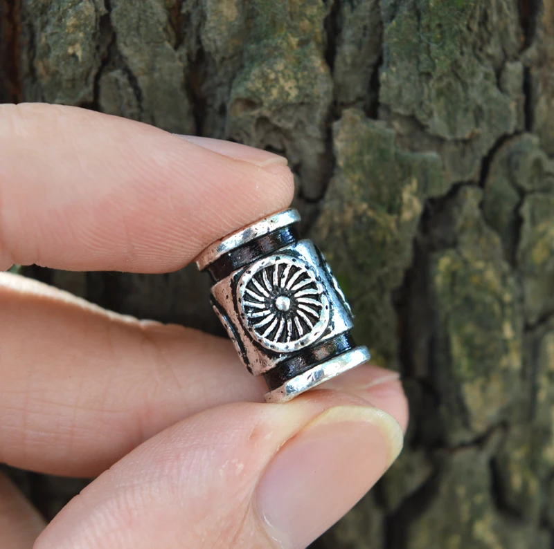 1 шт. бусины викингов для браслетов подвеска ожерелье Паракорд бороды волос C54 |