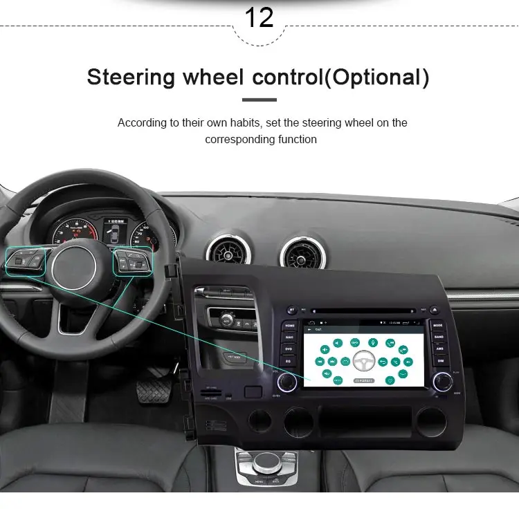 JDASTON Android 8,1 автомобильный мультимедийный плеер для Honda CIVIC 2006-2011 2Din автомобильный Радио gps автомобильный dvd плеер с навигацией плеер ips wifi стерео