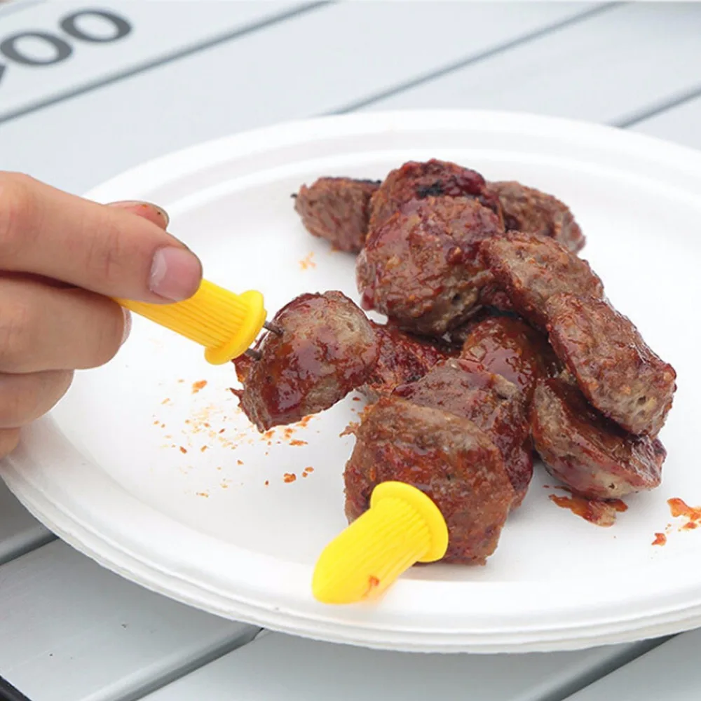 8 шт. Шпажки для гриля из нержавеющей стали|corn pick|bbq skewergrill brush |