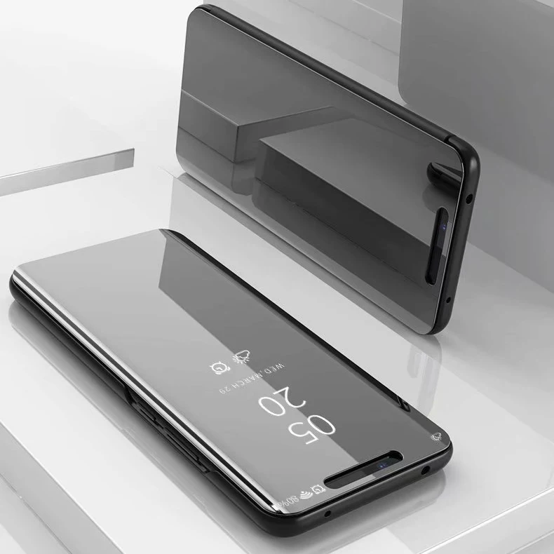Роскошный зеркальный кожаный чехол для huawei mate 20 Pro с защитный откидной Чехол с подставкой задняя крышка для huawei mate 20 20Pro чехол для телефона