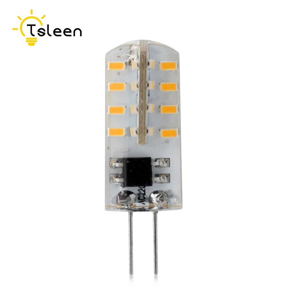 TSLEEN SMD3014 12V Mini G9 G4 Светодиодная лампа E14 B15 E12 светодиодная хрустальная люстра 220V