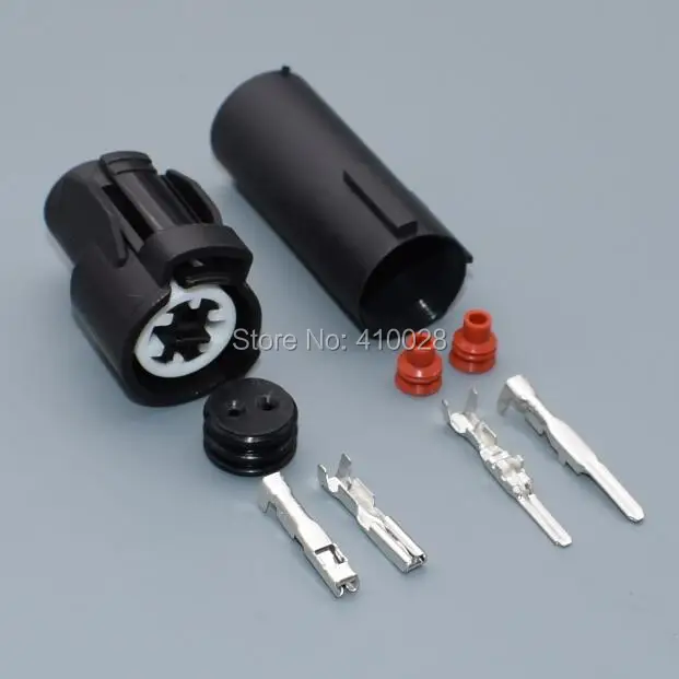 Shhworldsea 2.0mm 2-Pin 2-Way Male Female Intake Air Temperature Plug Pigtail Sensor for Honda Civic 6189-015 Integra image 4
